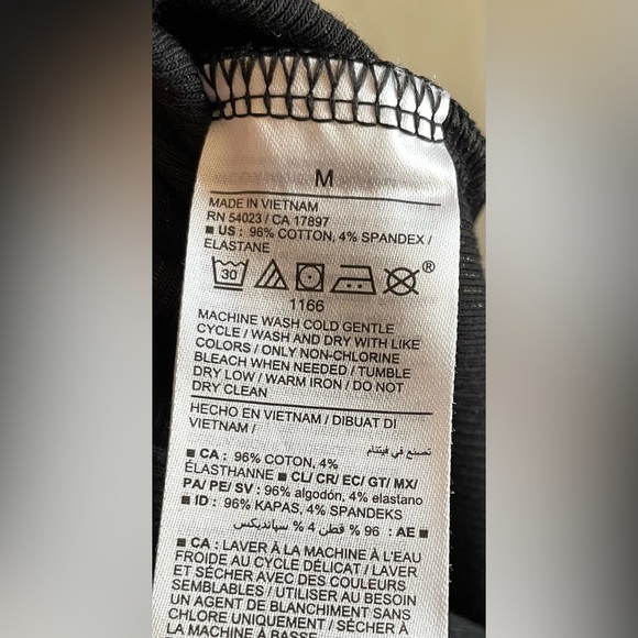 Old Navy Black Rib-Knit Midi Shift Dress M | Stretch Jersey, Short Sleeve - Picture 6 of 11